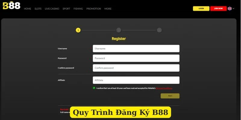 Quy Trình Đăng Ký B88